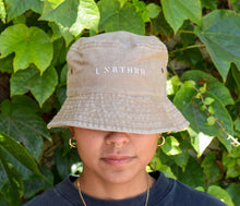 Load image into Gallery viewer, EMBROIDERED UNBTHRD LOGO KHAKI UNISEX BUCKET HAT 
